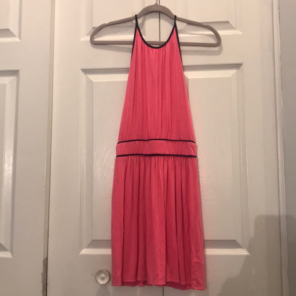 Juicy Couture pink and Navy halter dress size xs